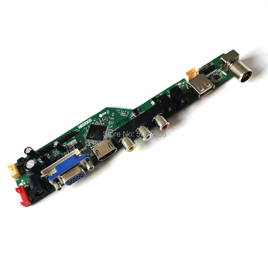 Imagem -02 - Vga av Usb 30 Pinos Lvds Faça Você Mesmo Kit 1440*900 Matriz para Lm190wx1 Lm171w02 Lm171wx3 2ccfl Lcd Monitor Placa Controlador Universal