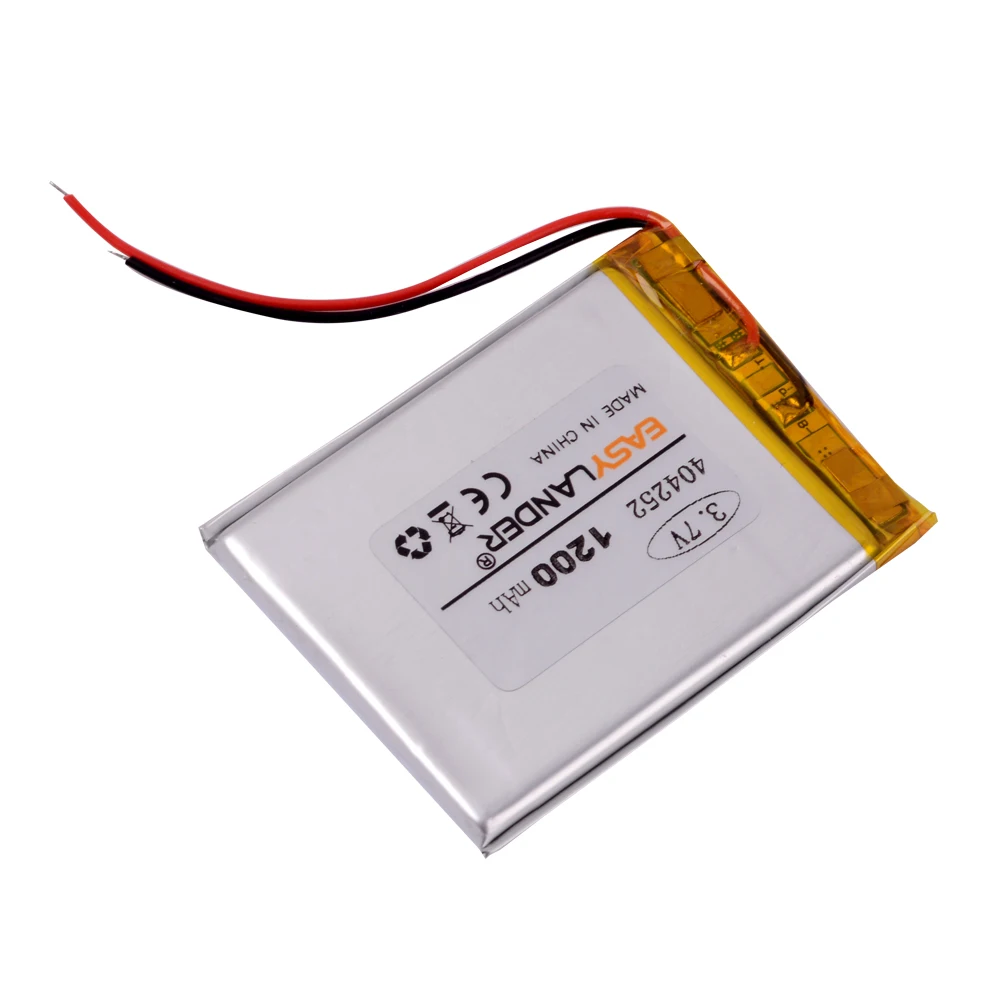 3pcs/Lot 404252 3.7V 1200mAh Rechargeable Lithium Li-ion Polymer Battery