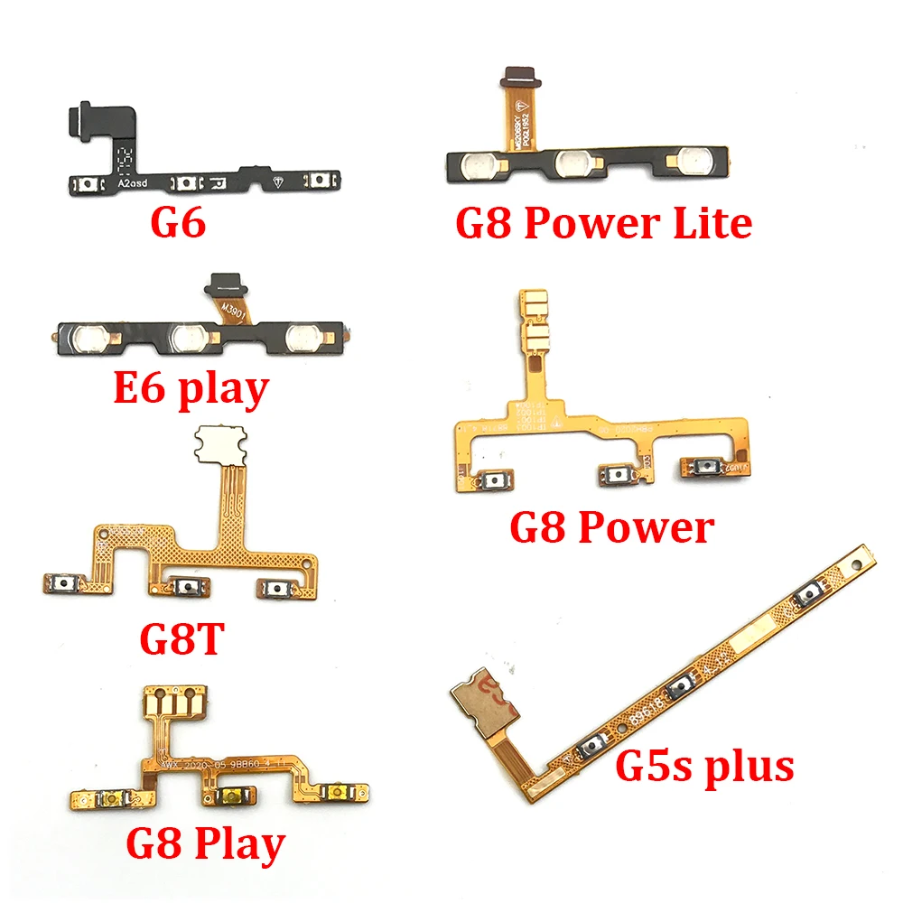 Botón de encendido y apagado de volumen, Cable flexible para Moto One Vision Action Fusion Plus G 5G Style G30 G8 Play G7 Plus G8 Power Lite
