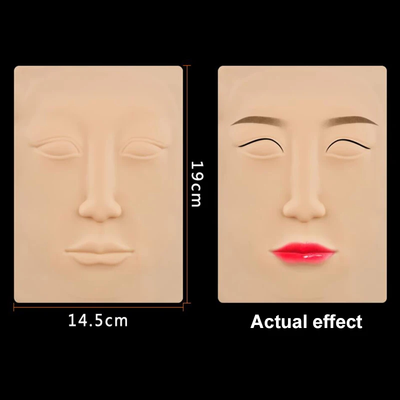 Double Side Eyebrow Tattoo Practice Skin Silicone Skin Kits Tattoo Supplies For Microblading Permanent Makeup Beginner PMU Set