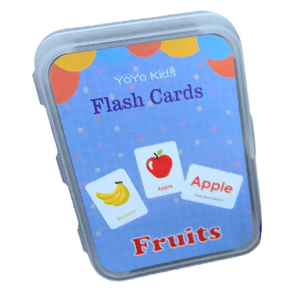 A Box Of English Digital Learning Card Kids Early Learning Cognitive Flash Card Baby Enlightenment Educational Toy