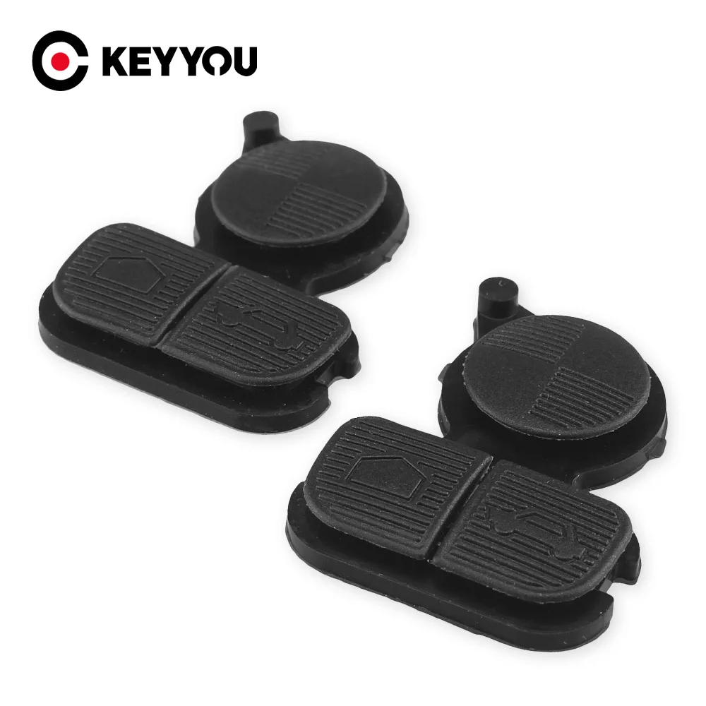 KEYYOU-mando a distancia para llave de coche, almohadilla de botón para BMW Serie 3, 5, 7, E38, E39, E36, Z3, Z4, Z8, X3, X5, 1 unidad, 2 piezas, 3