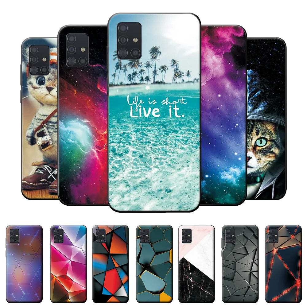 Case For Samsung A51 Case 4G Case For Galaxy A51 5G Cover Soft Silicone For Samsung Galaxy A51 SM-A515F A515F A515 Case 6.5 Inch