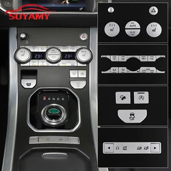 For Land Range Rover Evoque 2012-2019 Car Central Control Air Conditioner Button Trim Stickers Interior Accessories