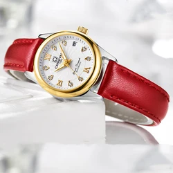 CARNIVAL Marca Moda Mecânica Ladies Watch para As Mulheres Luxo Vestido Luminoso Relógio de Pulso Automático À Prova D' Água Relogio feminino