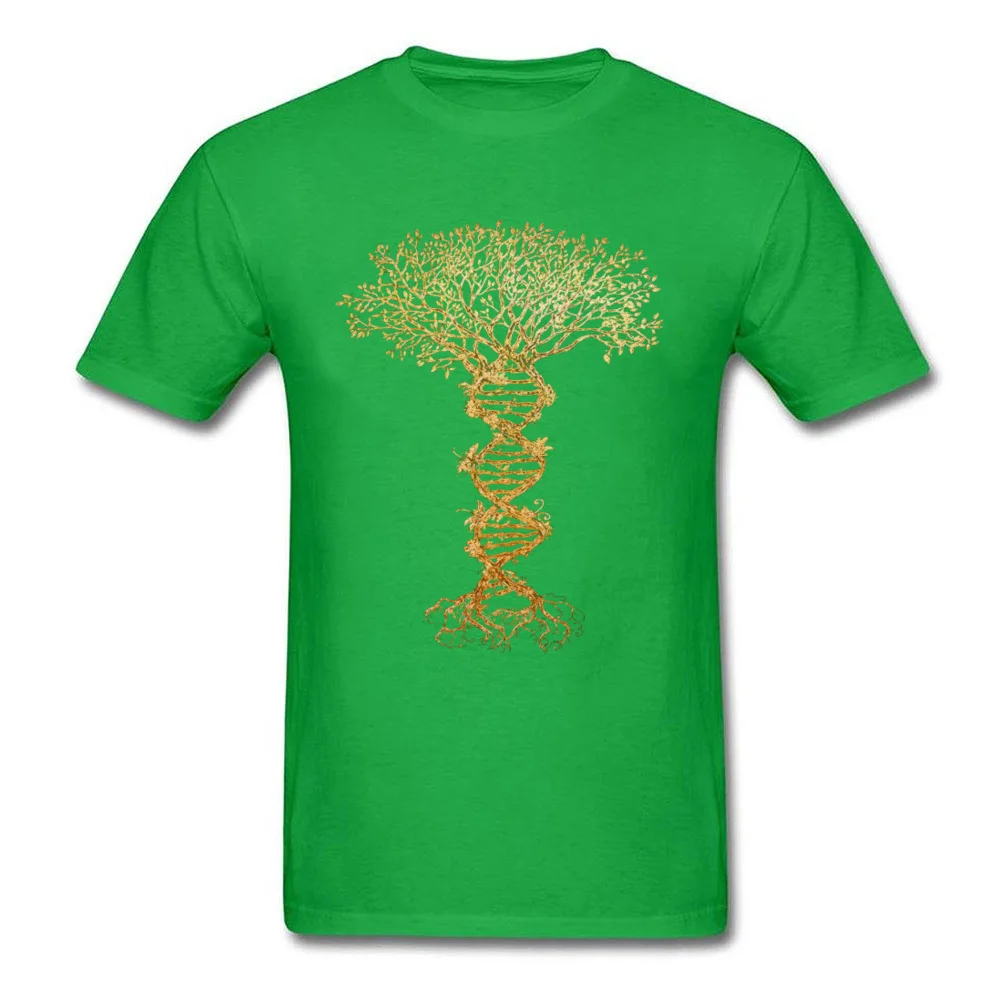 Tree Of Life TShirt Slim Fit Men T-Shirt DNA Geek Designer Fashionable T Shirts Novelty Gift Round Neck Short Sleeve Cotton Tees