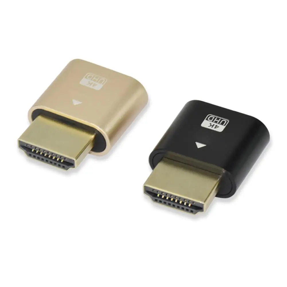 Spina fittizia compatibile HDMI emulatore Monitor compatibile HDMI DDC EDID 4K adattatore Display virtuale per BTC Mining Miner