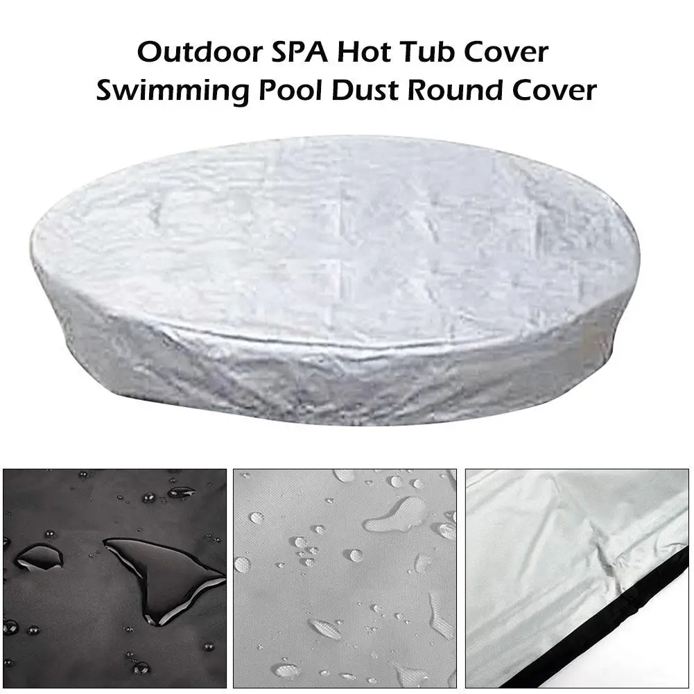 Outdoor SPA Hot Tub Cover Swimming Pool Dust Round Cover 160/90cm 190/30cm 190/90cm 200/30cm 210/30cm 215/70cm