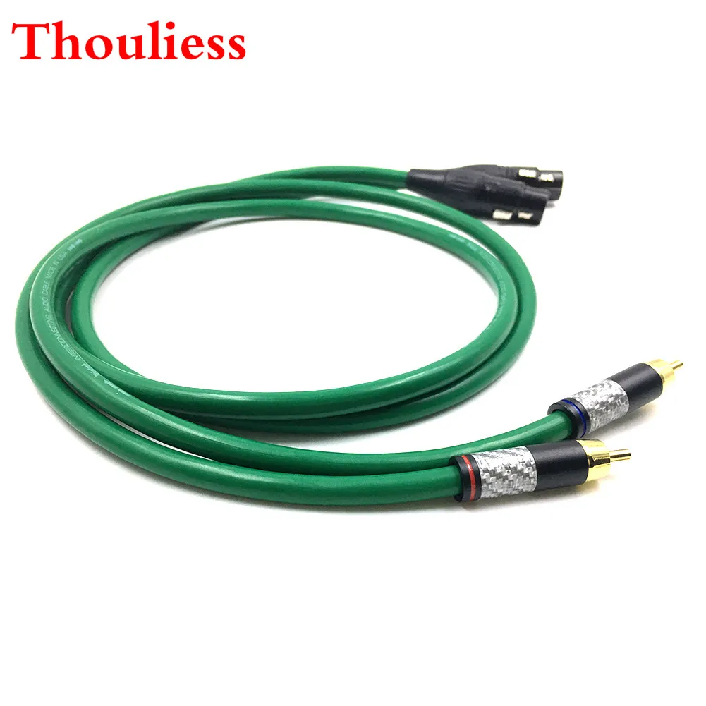 

Thouliess Pair Carbon Fiber RCA to XLR Balacned Audio Cable RCA Male to XLR Female Interconnect Cable with MCINTOSH USA-Cable