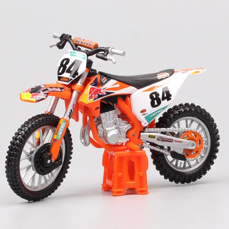 Diecast Modelo De Brinquedo De Motocicleta, Bburago KTM 450, SX-F SXF, Corrida De Fábrica No 84, Gary Herlings, MXGP, Moto Motocross, Escala 1:18,