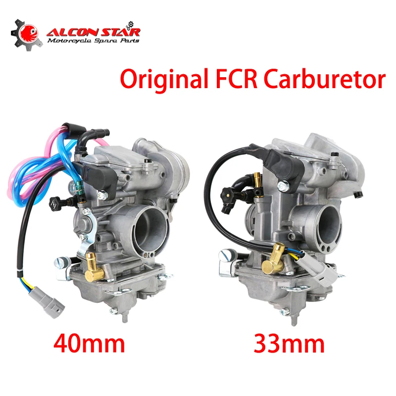 

Alconstar Original FCR33 Slant Side Carburetor FCR40 Flatslide Carb FOR XR DR KLX KLX400 DRZ 400S 400S 400E 33mm 40mm