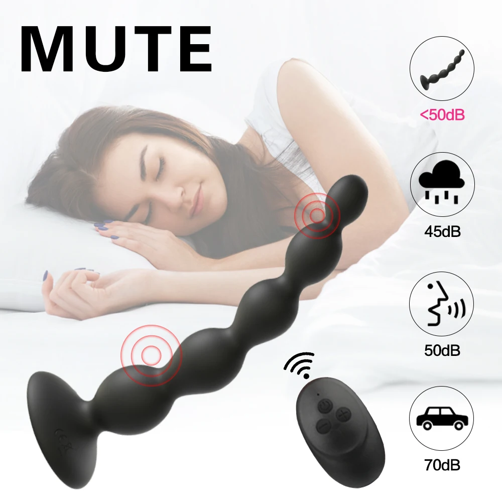 Super Long Soft Butt Plug Wireless Remote Control Sucker Anal Beads Ball Sex Toy For Beginners Couples Anus Masturbator Erotic