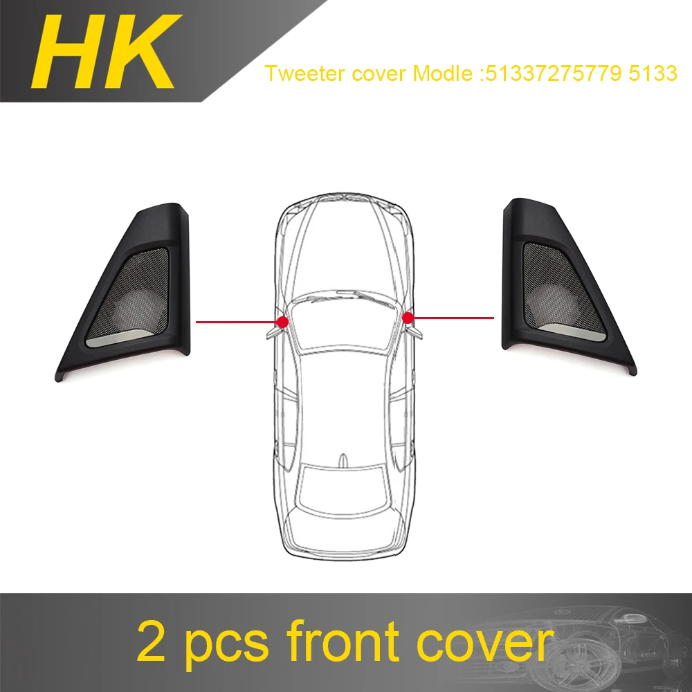 MLNCOU Horn für BMW F10 F11 5er Serie Hochwertiger Lautsprecher Audio-Abdeckung Leistungsverstärker Bass-Hochtöner Mitteltöner Subwoofer Lautsprecher-Kit 6