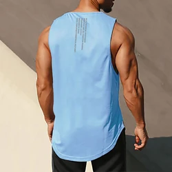 Muscleguys Gym Tank Top Men Bodybuilding Singlet Fitness Stringer Sleeveless Shirt Mesh Quick Dry Clothing Sportwear Muscle Vest