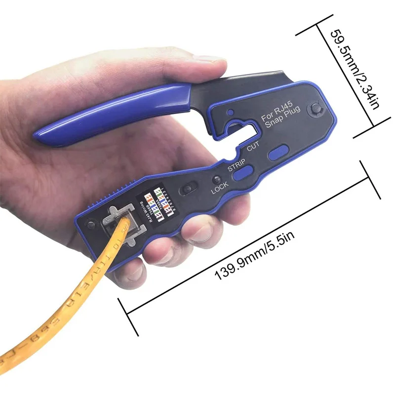Rj45 Tool Network Crimper Cable Stripping Plier Stripper for Rj45 Cat6 Cat5E Cat5 Rj11 Rj12 Connector