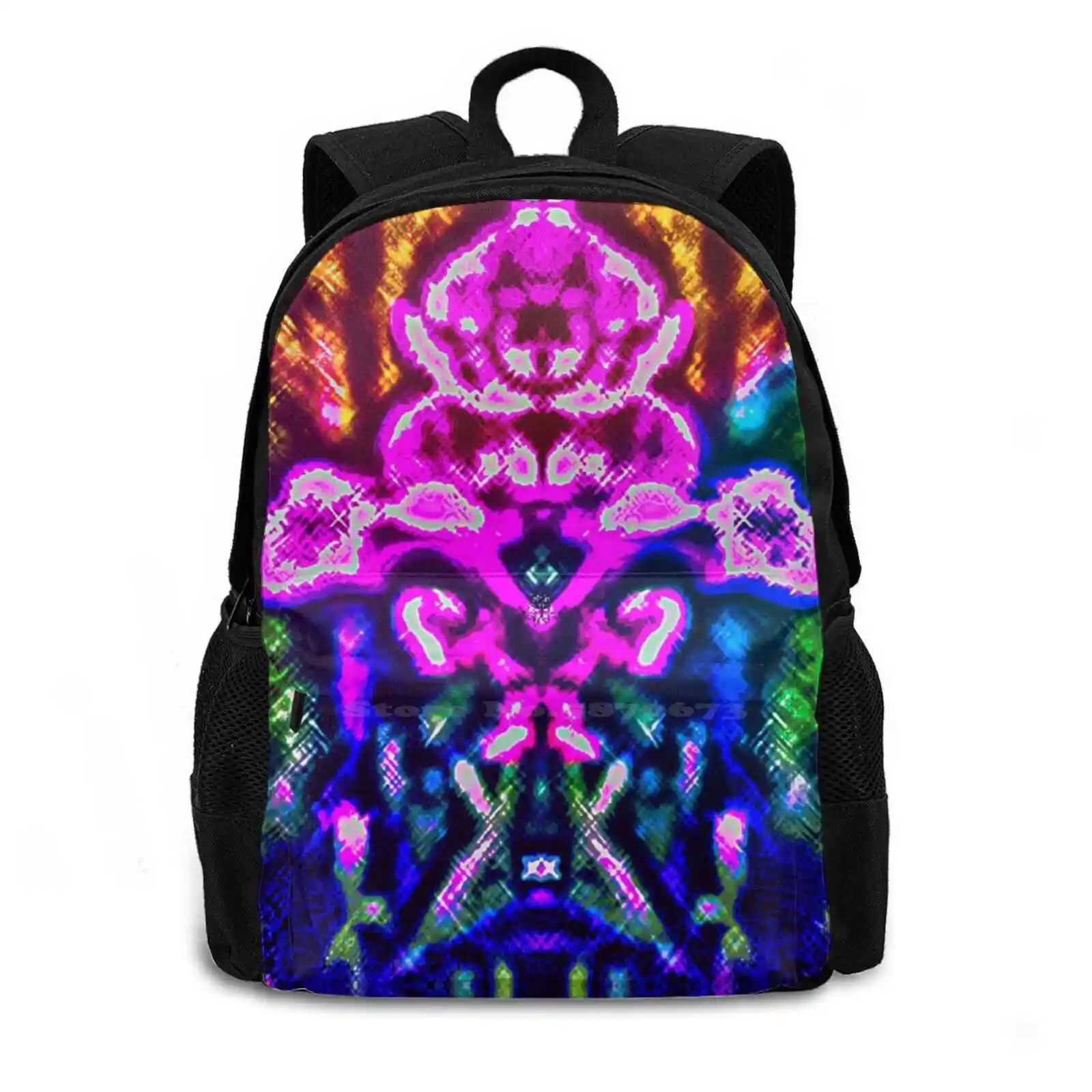 A Symbol Of Hope 3d Print Design Backpack Casual Bag Religious Flower Silhouette Plants Nature Symbolism Peace Love