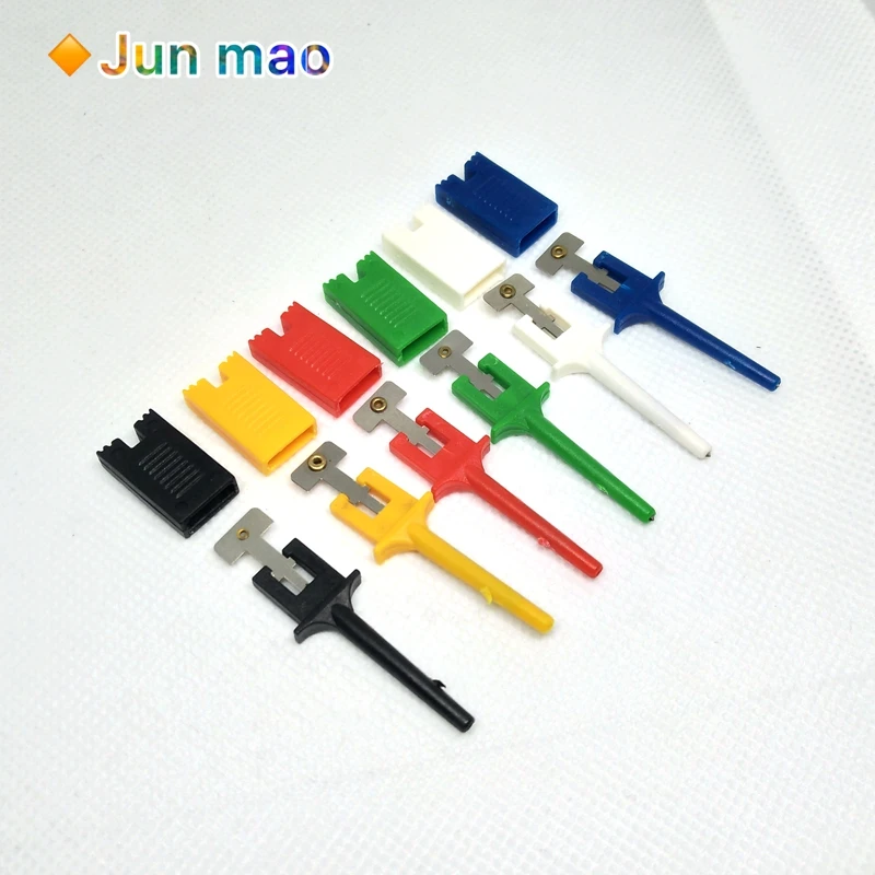 12ps test hook clamp for logic analyzer logic test clamp red black yellow green blue white flat test hook connection