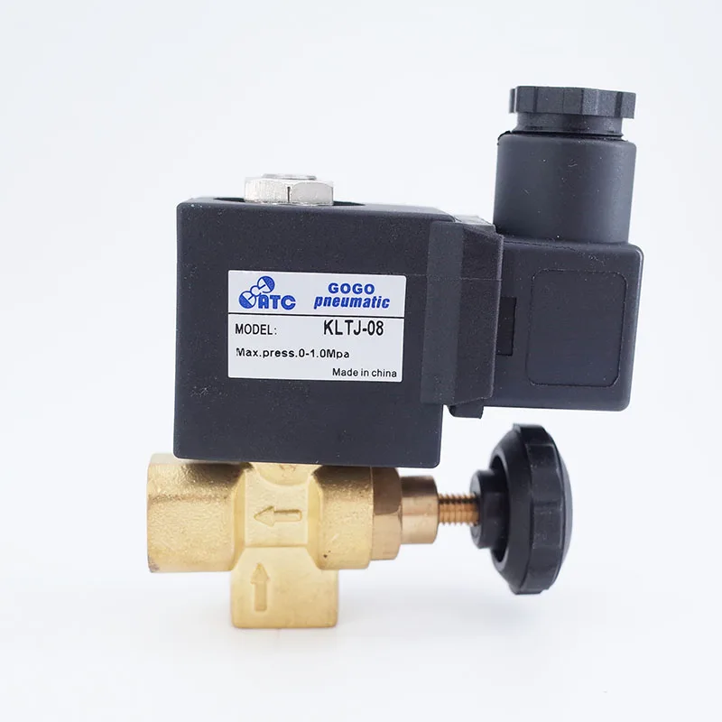 GOGO Normally close Brass high temperature steam solenoid valve for hot water FKM G1/4"
