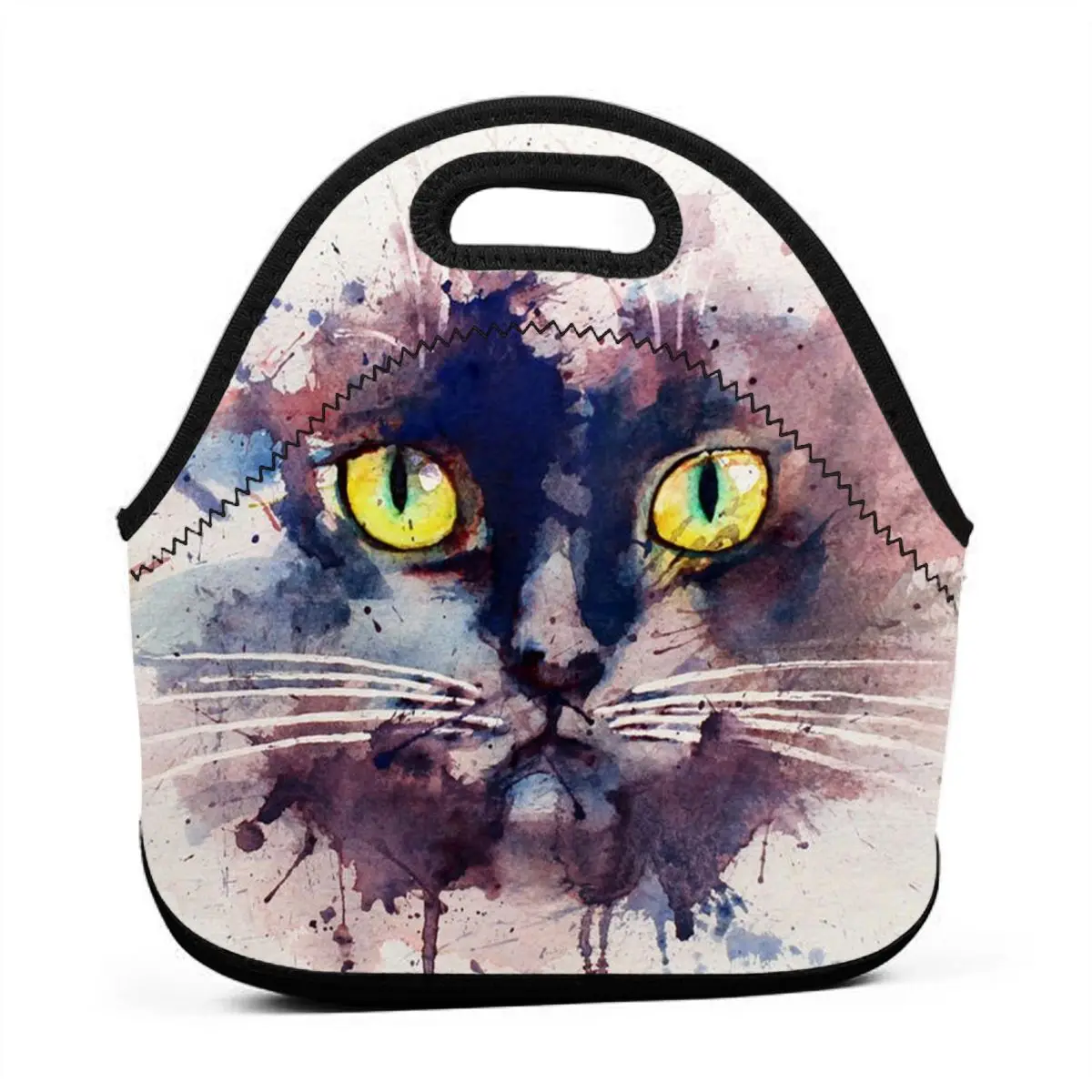 

NOISYDESIGNS Newest Women Lunch Bags Painting Cats Designs Thermal Cooler Insulated Pochette Lunchbox Bolsa Termica