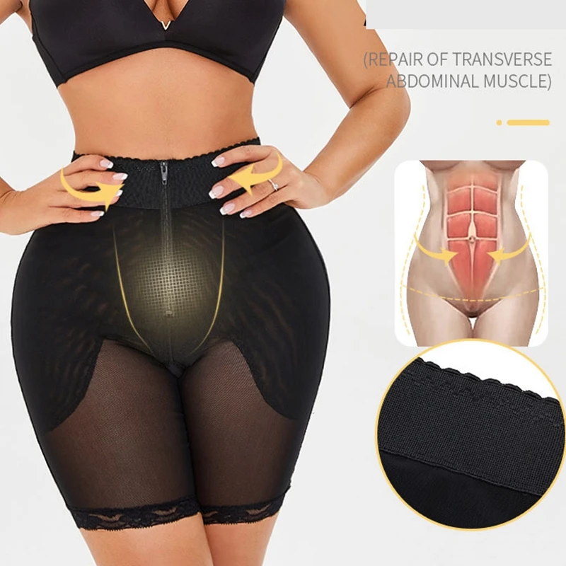 

High Waist Breathable Mesh Abdomen And Hip Body Shaper Shorts Control Panties Slimming Waist Butt Hip lift Panty