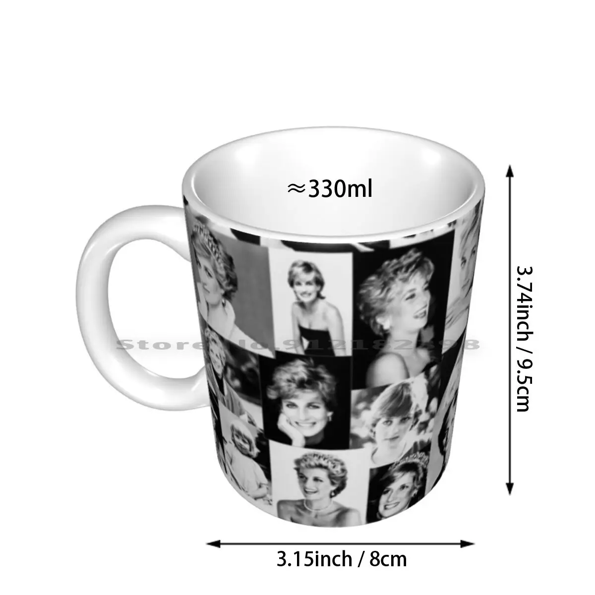 Lady Diana Ceramic Mugs Coffee Cups Milk Tea Mug Lady Diana Diana Lady D United Kingdom Royalty Royal Family English Rose