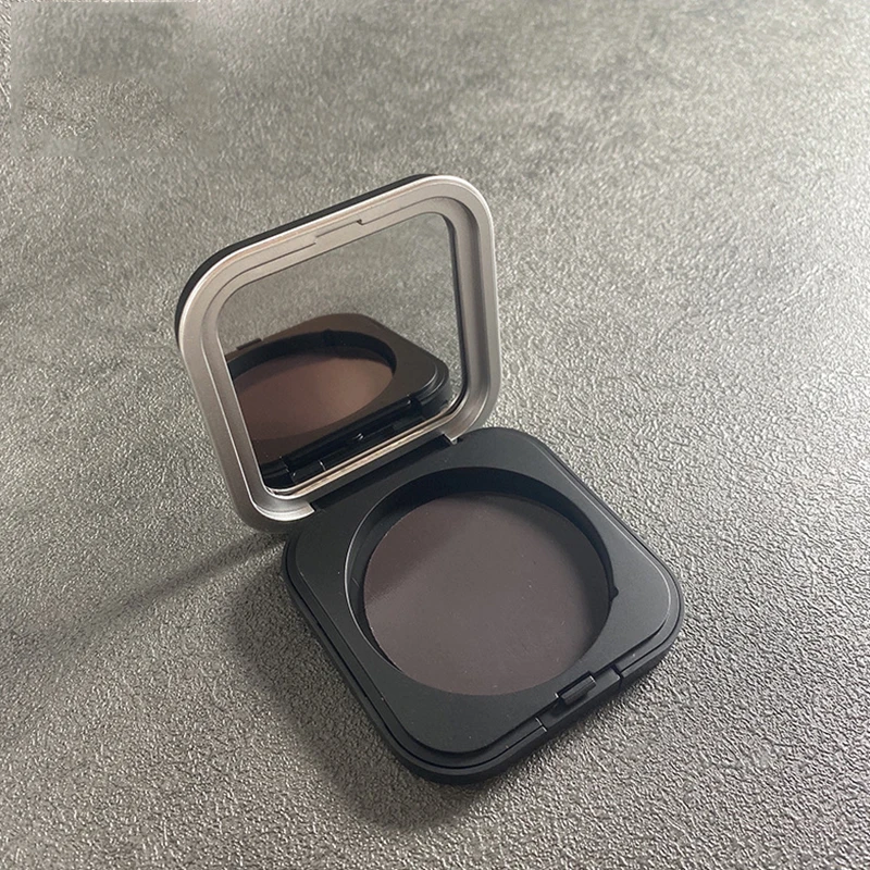 DIY Blush Box with Mirror Foundation Box Portable Matte Black Empty Magnetic Cosmetics Palette High Light Powder Compact