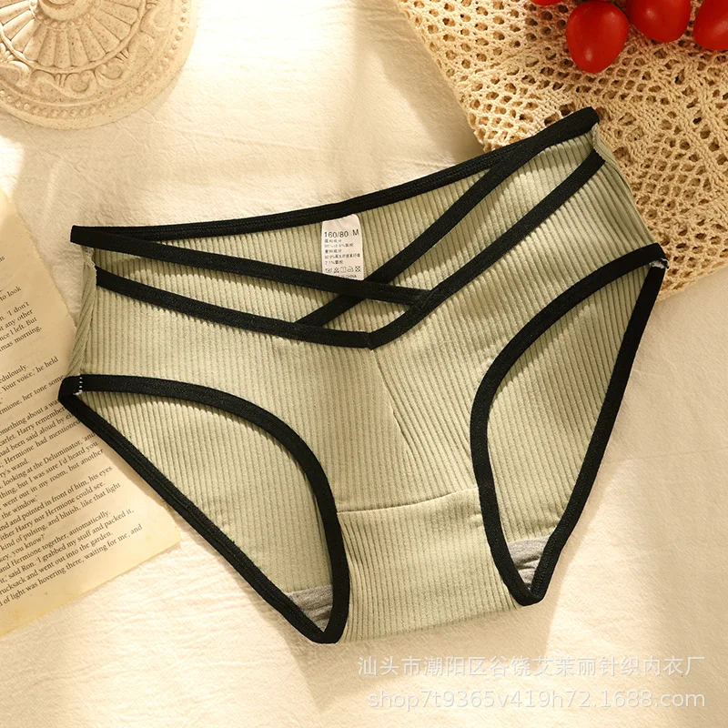 New Women\'s Underwear Sexy Solid Color Panties Fashion Girl Comfort Briefs Low Waist Seamless Underpants Female Lingerie