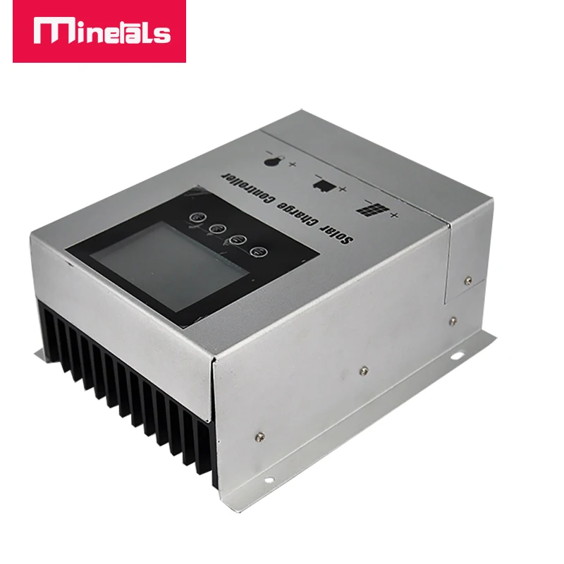 Controlador 12v 24v 48v 30a 40a 50a 60a pwm controlador de carga solar com display lcd para chumbo ácido