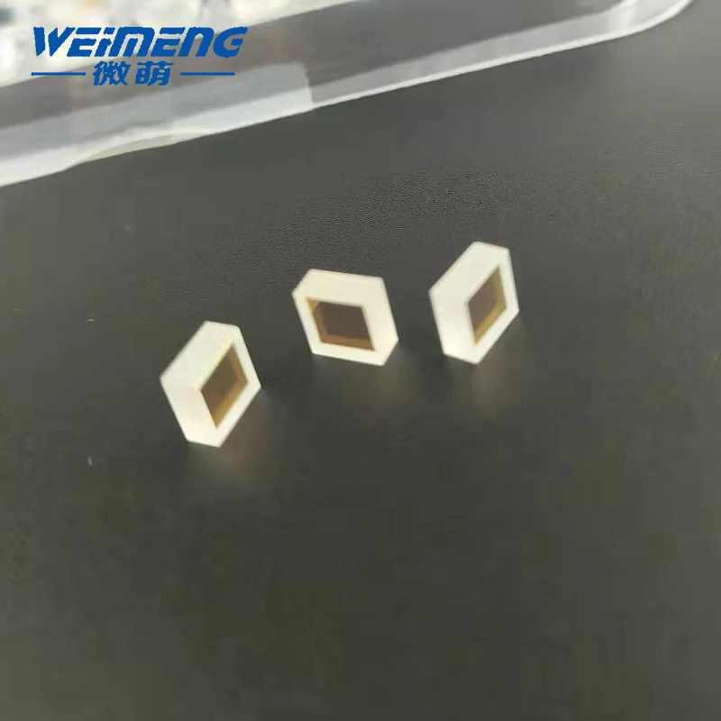 Weimeng KTP crystals 6*6*3mm square shape laser lens optical glass for Tattoo removal laser Optoelectronic beauty machine lens