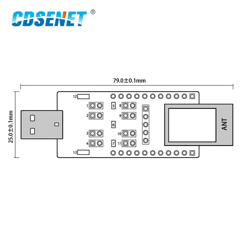 Тестовая плата модуля CDSENET E18 серии, USB тестовая плата CC2530 2,4 ГГц, usb модуль ZigBee, элемент искусства, модуль CE