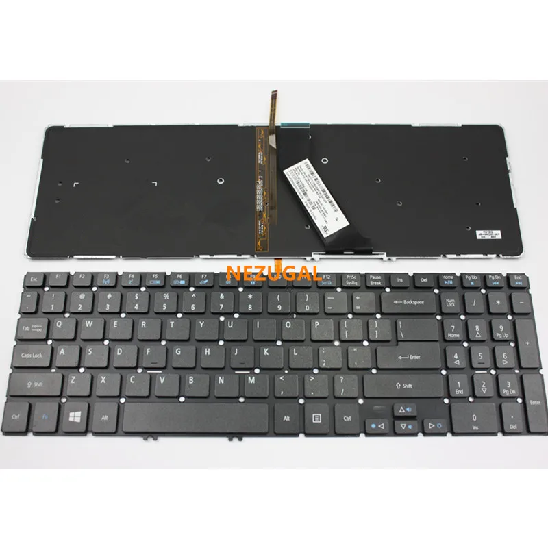 US keyboard For Acer VN7 571G 591G MS2391/5 V5-573G 552G 572G laptop keyboard with backlight