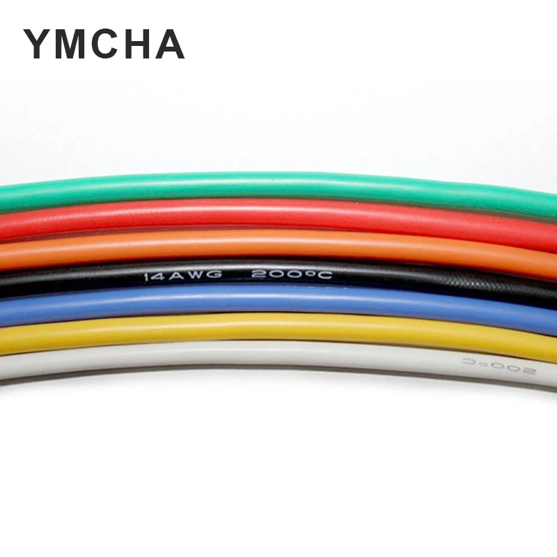 One Meter Silicone Wire Heat-resistant Cable Soft Silicone Wires 12AWG 14AWG 16AWG 18AWG 20AWG 22AWG 24AWG 26AWG 28AWG 30AWG