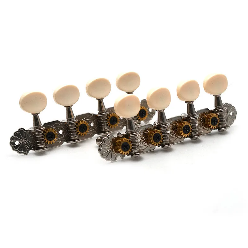 Ein Satz 4R4L Chrom Mandoline Stimmwirbel Mechaniken Mechaniken Saitenmechaniken Gitarrenzubehör Teile Musikinstrument – Detail 2