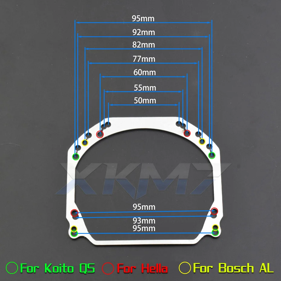 Mounting Frame For Hella 2 To Hella 3R G5/ Q5/E46 AL Headlight Lenses Bixenon Projector Transition Bracket Adapter Retrofit