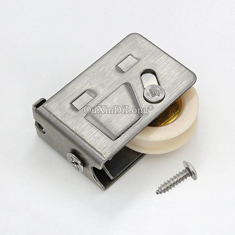 

Brand New 4PCS Stainless Steel 888 Type Aluminum Alloy Sliding Door and Window Rollers Copper Core Nylon Smoothly Mute Wheels