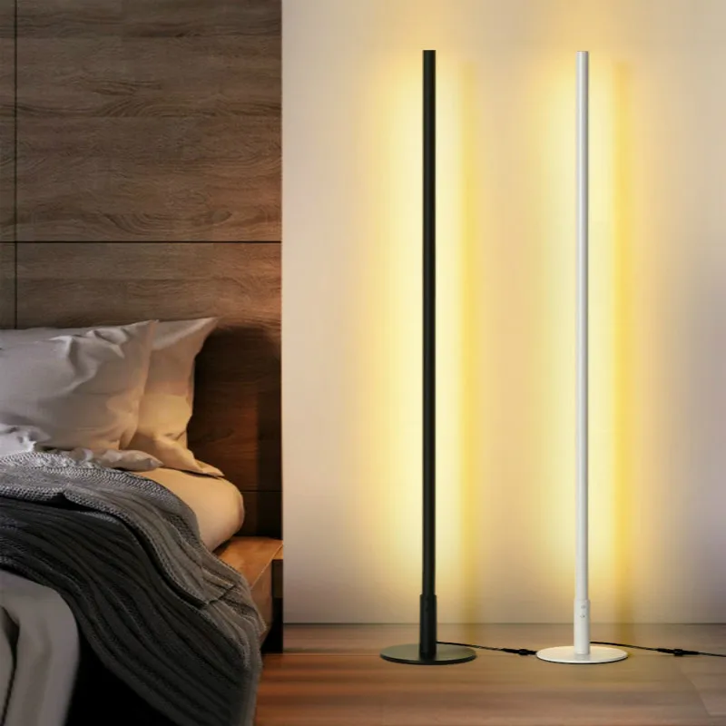 

simple led Aluminum modern floor lamp tall lamp for bedroom dinning room home decor light fixture standing lamps for living room