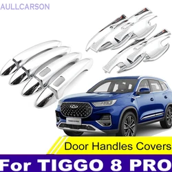 For Chery Tiggo 8 Pro Max 2023 2022 2024 Chrome Handles Cover Bowl Protective Car-Styling Outer Trim Accessories Stickers