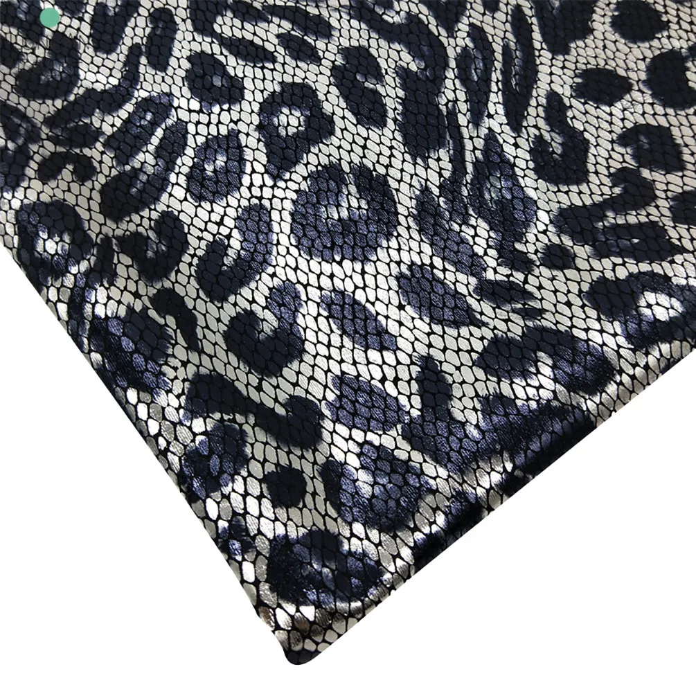 Leopard Laser Bronzing Fabric for Swimsuit Clothing Leopard Underwear DIY Sewing Material 50cmX150cm