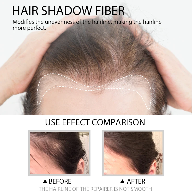 Sevich 5 Colors 12g Hair Shadow Powder Waterproof Hairline Edge Control Powder Root Cover Up Dark Brown Hair Concealer With Puff