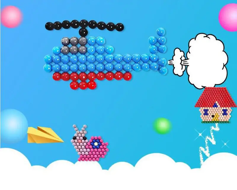 NEW DIY Water Spray Beads 24 Colors Refill Beads Puzzle Crystal Set Ball Games 3D Handmade Magic Toys for Children Manualidades
