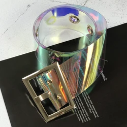 Designer Transparent Belts For Women High Quality Female Waist Plus Size Corset Belt Ladies Wide Clear Waistband Cummerbunds