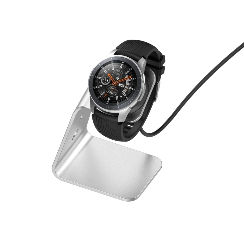 Metal USB Charger Dock Magnetic Stand for samsung-Galaxy watch 42/46mm Gear S2 Sport Classic S3 Frontier SM-R760 R800