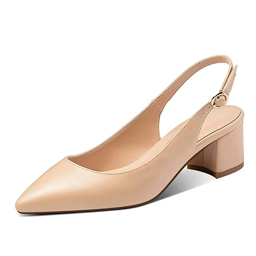 Lovirs damskie Sexy Patent szpiczasty nosek obcasy 5cm pompy Slingback suknia wieczorowa Chunky Heel Casual Ladies Shoes US 5-15