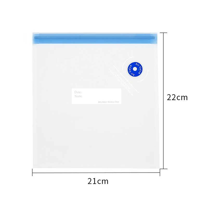 Yumyth Vakuum-Reiß verschluss taschen Wieder verwendbare Lebensmittel lagerung Vakuum ierer Sous-Vide-Beutel Kunststoff verpackungs beutel mit Hand pumpe p275