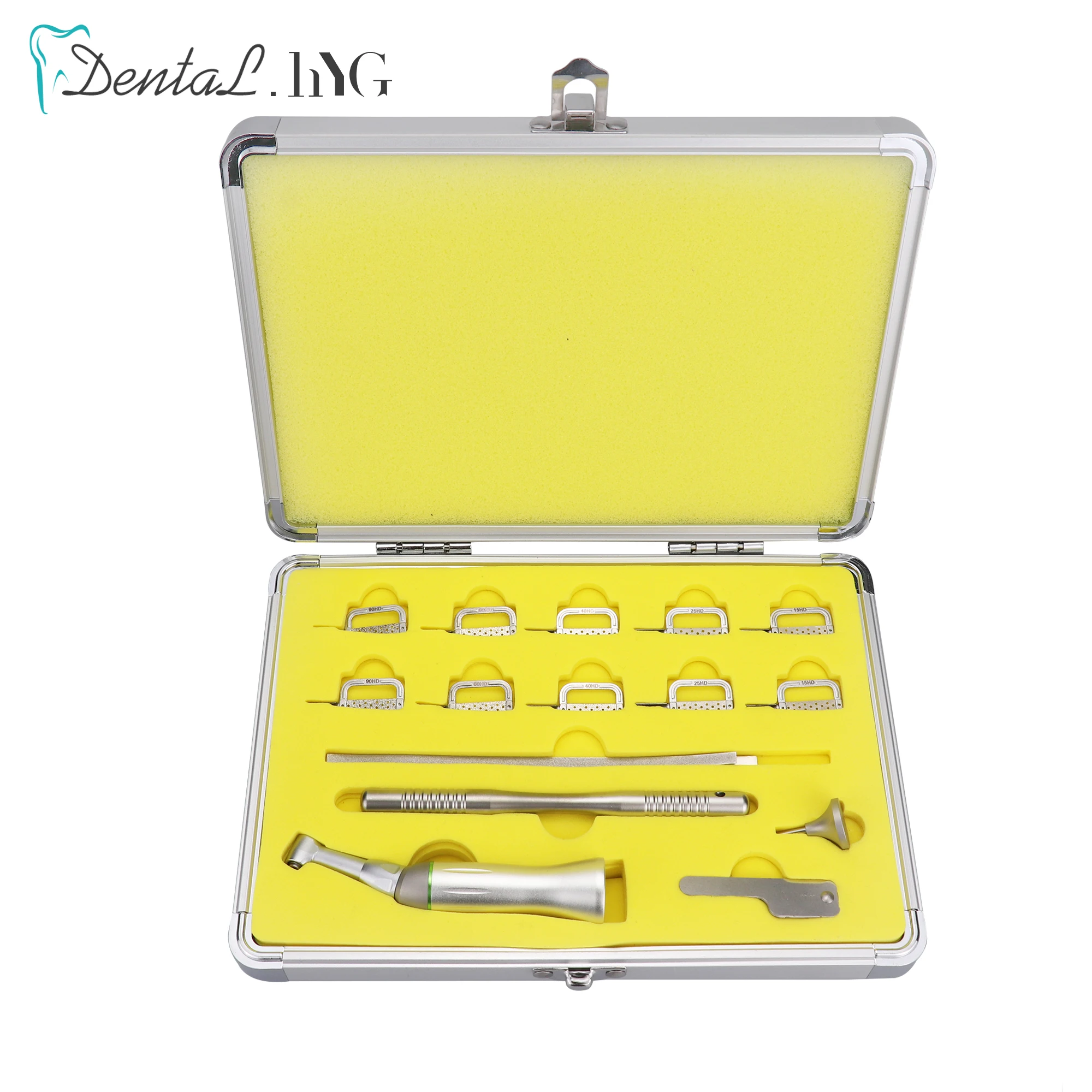 Dental Interproximal Enamel Reduction IPR Contra Angle 4:1 Handpiece Gauge Measure Tooth Gap Reciprocating Orthodontic