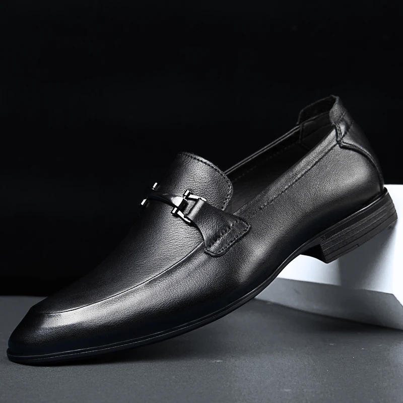 Large Size 49 Luxury Brand Business Men Dress shoes Genuine Leather Formal Men Shoes Moccasins Oxford Shoes for Men Flat Shoes