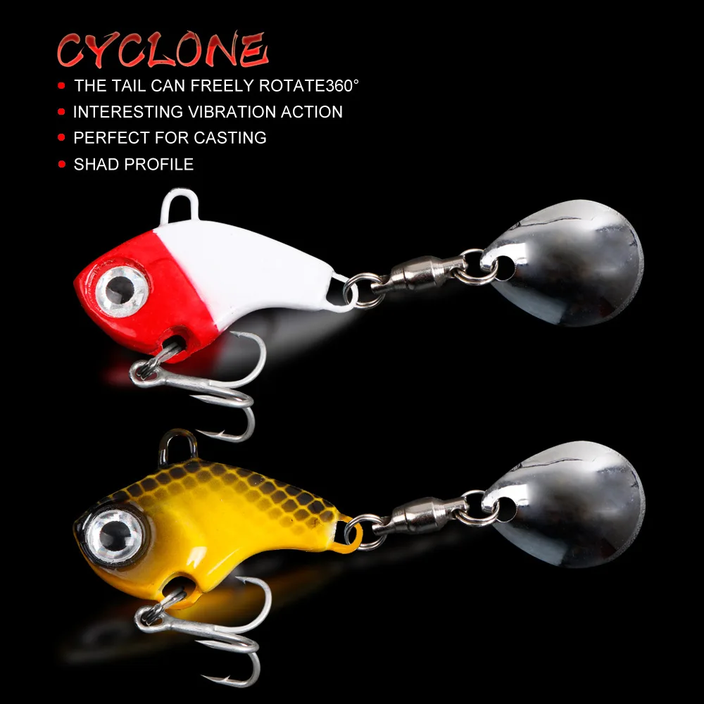 1 Pcs VIB Lead Fish  8 / 14g Way Ferrous Plate False Bait Long-range Throwing Tremor VIB Small Cyclone