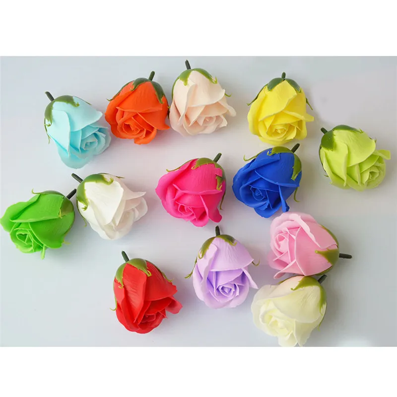 50pcs Artificial Soap Rose Heads for Wedding Decor Valentine\'s Day Gifts Home Decorations Ideal for Couples And Women Father\'s D