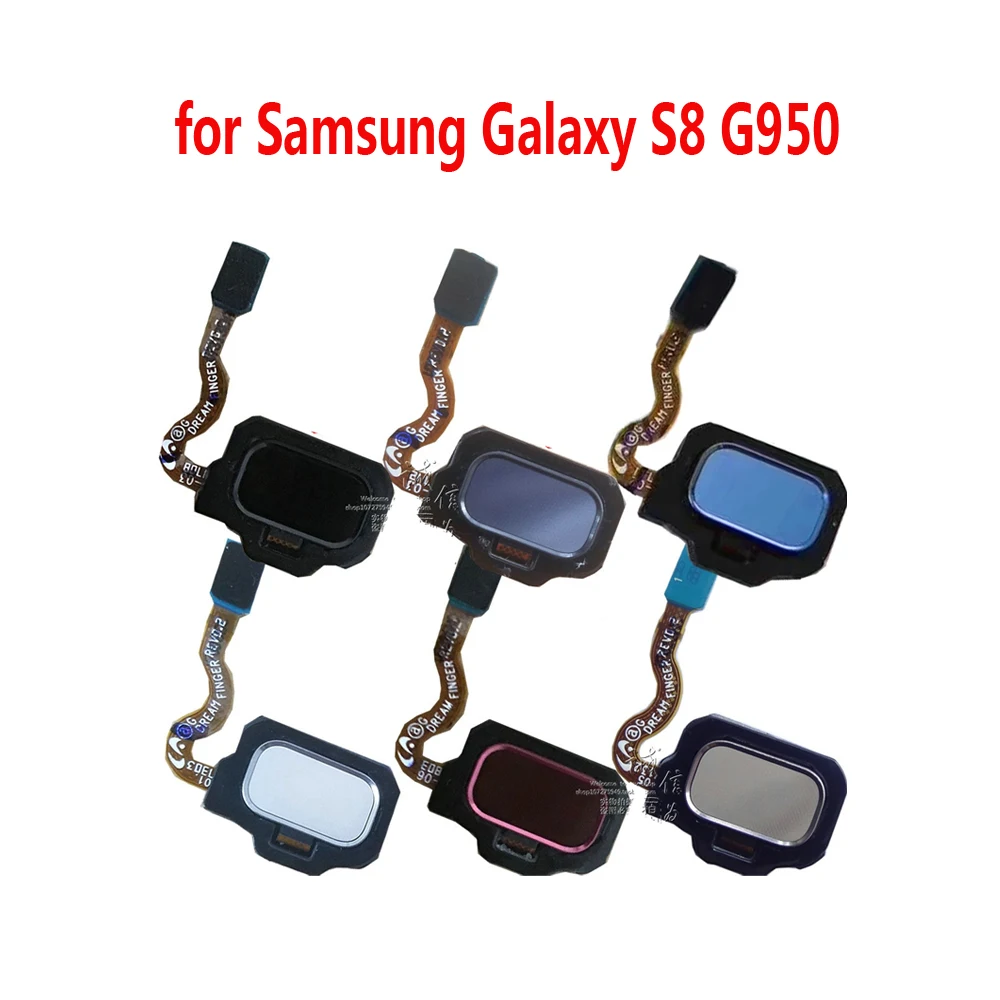 Phone Home Button Fingerprint For Samsung S8 G950F G950 G950FD G950T G950V G950S G950U New Back Touch ID Flex Cable