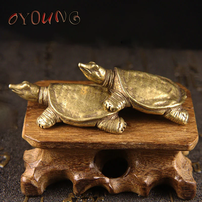 ทองเหลือง Feng Shui รูปเต่าเต่ารูปปั้น Desktop Home เครื่องประดับตกแต่งถังปลาอุปกรณ์เสริม DIY ภูมิทัศน์ประดิษฐ์